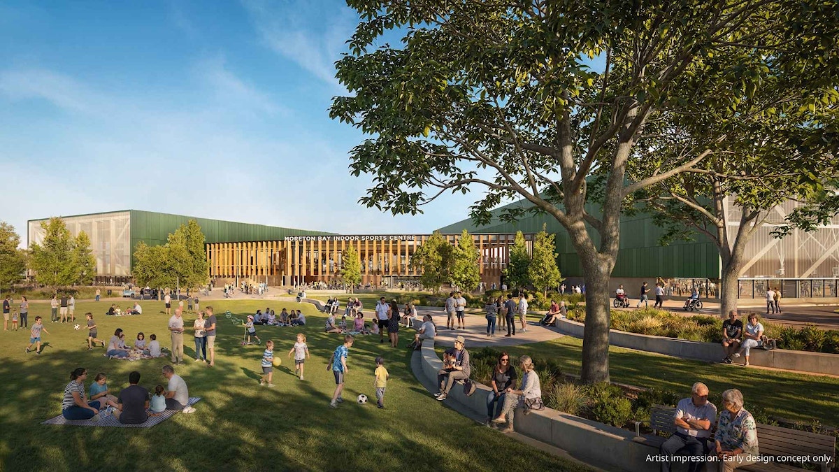 outside of moreton bay new indoor sports centre